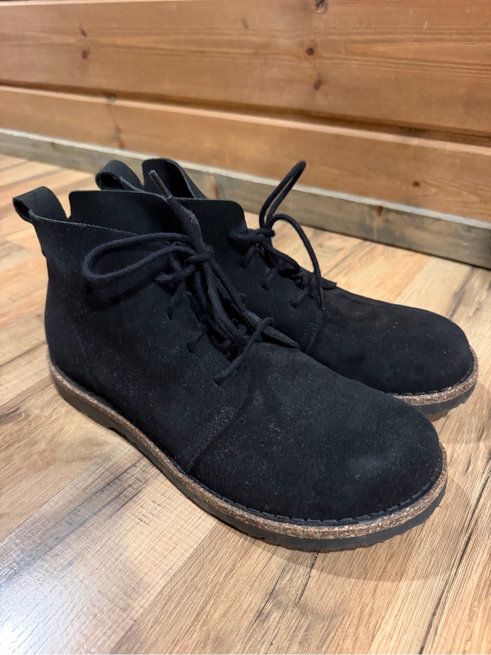 Birkenstock Black Suede Chukka Boot - Lace-Up Casual